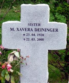Sr Xavera's Headstone